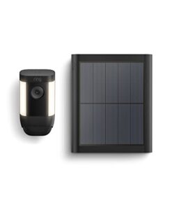 Ring Spotlight Cam Pro, Solar | 3D Motion Detection, Two-Way Talk with Audio+, and Dual-Band Wifi (2022 release) - Black