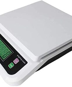 ZOCWJK Electronic Scales High Precision Digital Kitchen Weighing Scales ABS Plastic Electronic Cooking Food Scale Scales(White-30kg/1g