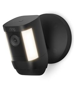 Ring Spotlight Cam Pro, Wired | 3D Motion Detection, Two-Way Talk with Audio+, and Dual-Band Wifi (2022 release) - Black