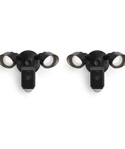 Ring Floodlight Cam Wired Plus with motion-activated 1080p HD video (2021 release) | 2-pack, Black