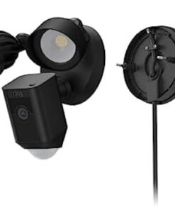 Ring Floodlight Cam Plus with Plug-In Mount - Plug-in power Outdoor Camera, 1080p Video, Live View with Color Night Vision, Two-Way Talk, Siren, Motion detection and alerts, Works with Alexa | Black