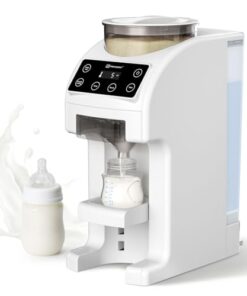 Mercalon Instant Formula Maker, Fast and Customizable Formula Dispenser Machine with Accurate Temperature Control for Baby, Automatic Powder Blending for All Brands of Bottles and Formula, White