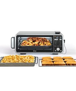 Ninja, Toaster Oven, Air Fryer, Thermometer, Toaster Oven Air Fryer Combo, Stainless Steel, Quick meals, Fries, Frozen Food, Air Fry, Dehydrate, Reheat, 13-in-1, Less Oil, Flip Away Oven, Foodi, SP351