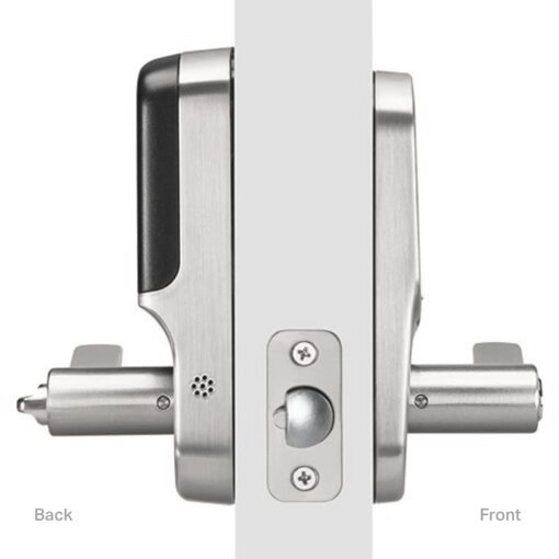 Yale | LiftMaster Smart Lock with Keypad Lever - Works with myQ App & Key by Amazon in-Garage Delivery when paired with Smart Garage Hub (sold separately), Satin Nickel - Image 8
