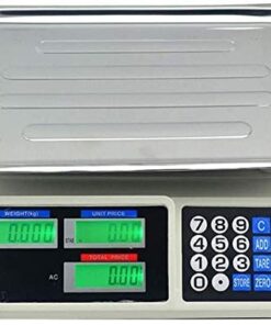 ZOCWJK Electronic Scales Portable Industrial Scales 304 Stainless Steel Electronic Kitchen Scale LCD Display Scales(
