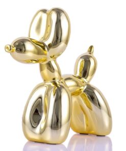 XIAOMAGG Gold Balloon Dog Decor,Gold Room Decor,Balloon Animal Decor,Shelf Decor Preppy Room Decor,Cute Statue Home Decor, Bedroom Modern Sculpture Desk Decor,Golden Decorations Figurines,Gold Decor
