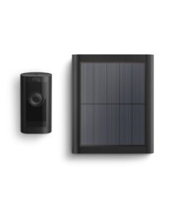 Ring Stick Up Cam Pro Solar | Two-Way Talk with Audio+, 3D Motion Detection with Bird’s Eye Zones, 1080p HDR Video & Color Night Vision (2023 release), Black
