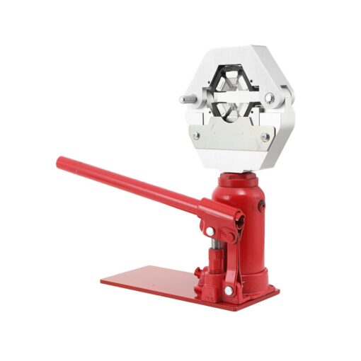 6.5-20mm Manual Hydraulic Hose Crimper Bottle Jack Hose Crimper Benchtop Agricultural 7T Hydraulic Hose Press Machine 6 Teeth High Pressure Sprayer Hose Diesel Hose Pressing Hydraulic Clamping Tools