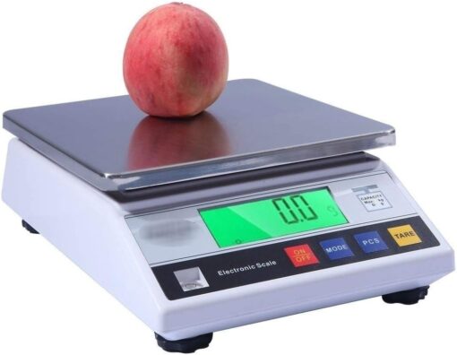 ZOCWJK for Kitchen and Jewelry Plug-in Models 0.01g high-Precision Electronic Scales Waterproof Home Baking Kitchen Scales Supermarket Weighing Platform Scales(One Color-5kg/0.1g