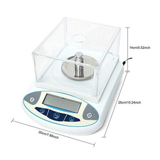 ZOCWJK High Precision Scientific Lab Digital Analytical Electronic Balance 3000g*0.01g Accuracy Jewelry Weighs Scales Lab Precision Weighing Electronic Scales,200g*0.01g (300g*0.01g - Image 2