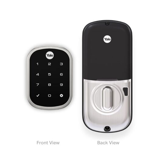 Yale | LiftMaster Smart Lock with Touchscreen Deadbolt- Works with myQ App & Key by Amazon in-Garage Delivery when paired with Smart Garage Hub (sold separately), Satin Nickel - Image 8