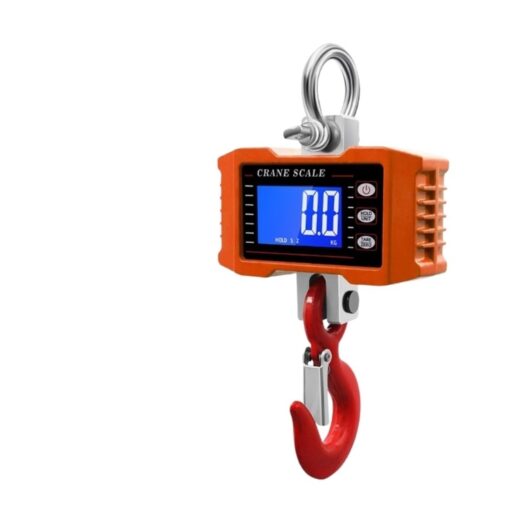 ZOCWJK Digital Crane Scale, Hanging Scale, 500kg/1000kg 1000Lbs/2000lbs Crane Scale Electronic Industrial Scale Digital Hanging Hook Farm Fishing Outdoor for Construction S(1000kg-1