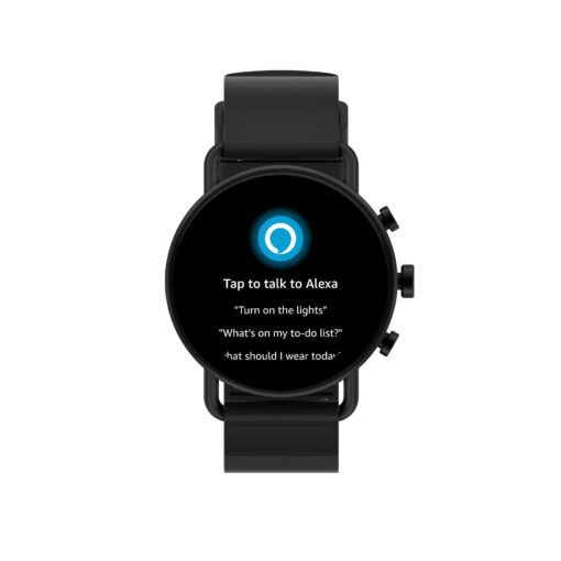 Skagen Falster Men's Gen 6 Stainless Steel Smartwatch Powered with Wear OS by Google with Speaker, Heart Rate, GPS, NFC, and Smartphone Notifications Color: Black (Model: SKT5303V) - Image 3