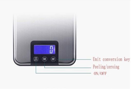ZOCWJK Electronic Scales High Precision Electronic Scale Stainless Steel Digital Kitchen Scales Food Weighing Scale Scales(One Color-10kg/1g - Image 2