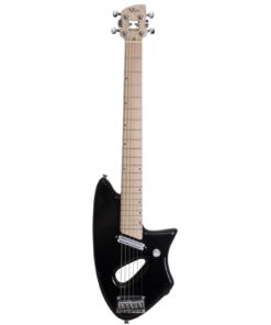 Aliyes Ultra Light Electric Guitar for Adult,Full 24 3/4" Scale for Travel and Practice,Portable Small Size Guitar Featherlight,Solid Wood Body Gig Bag, All Accessories (Black)