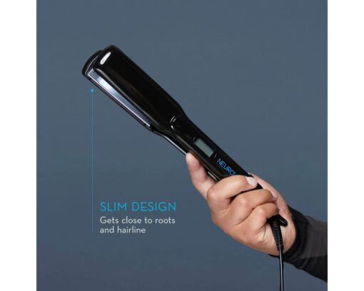 Neuro by Paul Mitchell Smooth Titanium Flat Iron, Adjustable Heat Settings, For Advanced Smoothing + Straightening, 1.5" - Image 4