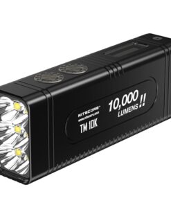 NITECORE TM10K TM10K Tiny Monster 10,000 Lumen Burst Rechargeable Flashlight, Black