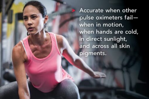 Masimo MightySat Fingertip Pulse Oximeter with Bluetooth, Monitor Blood Oxygen Saturation and Breath per Minute, OLED Screen, Touchpad, Long Battery Life - Image 7
