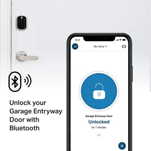 Yale | LiftMaster Smart Lock with Touchscreen Deadbolt- Works with myQ App & Key by Amazon in-Garage Delivery when paired with Smart Garage Hub (sold separately), Satin Nickel - Image 5