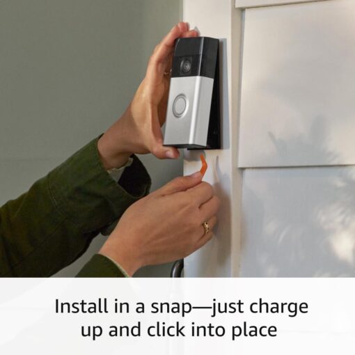 Ring Battery Doorbell with Ring Floodlight Cam Wired Plus (White) - Image 4