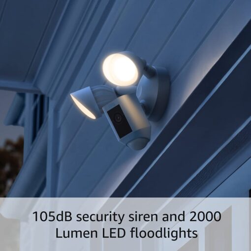 Ring Floodlight Cam Plus with Ring Spotlight Cam Plus, Plug-In White - Image 4
