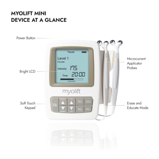 7E Wellness MyoLift Mini Microcurrent Facial Device - Non-Invasive Face Lift, Facial Skin Care Products for Anti Aging, Skin Tightening - Esthetician Supplies and Skin Care Tools - Up to 400 Microamps - Image 5