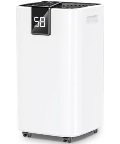 4000 sq.ft Dehumidifier for Basement, Trazico 45 Pint Dehumidifiers for Home with Drain Hose, Smart Humidity Control, 24H Timer, Auto Defrost, Ideal for Large Room, Bathroom, Bedroom, Garage, Black