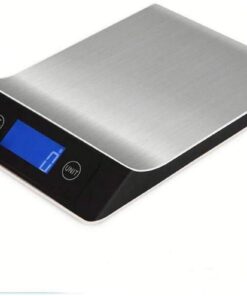 ZOCWJK Electronic Scales Electronic Scale Stainless Steel Digital Kitchen Weighing Scales Jewelry Scales HD LCD The Display Scales(Black-15kg/1g