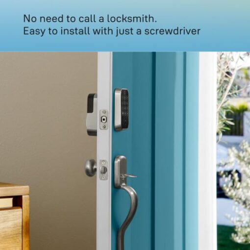 Yale Security Assure Lock 2 Deadbolt, Black Suede Smart Entry Door Lock with Wi-Fi Connected Keypad for Code Entry Door Lock and Remote Access with Back-Up Key, YRD410-WF1-BSP - Image 2