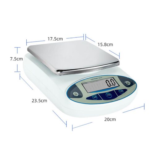 ZOCWJK Laboratory Digital Scale, High-Precision Balance Electronic Scale,with Display,Maximum Weighing: 5000g, for Laboratory( - Image 3