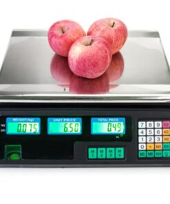 ZOCWJK Electronic Scales Digital Kitchen Scales,Commercial Price Scales Shop Weighing Scales Vegetable Scales with LCD Display for Retail Outlet Store,Kitchen,Food,Meat and(White