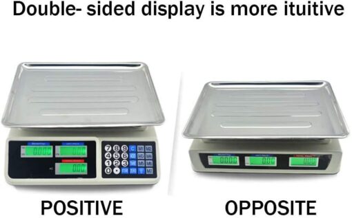ZOCWJK Electronic Scales Portable Industrial Scales 304 Stainless Steel Electronic Kitchen Scale LCD Display Scales( - Image 4