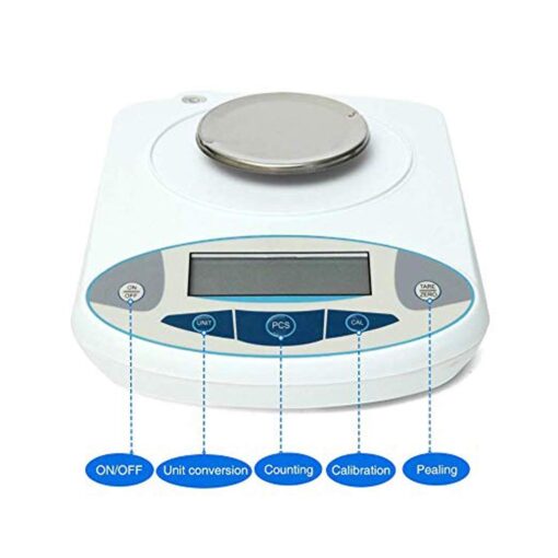 ZOCWJK High Precision Scientific Lab Digital Analytical Electronic Balance 3000g*0.01g Accuracy Jewelry Weighs Scales Lab Precision Weighing Electronic Scales,200g*0.01g (300g*0.01g - Image 3