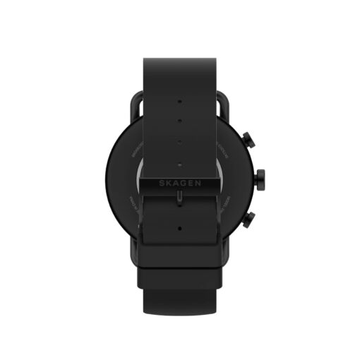 Skagen Falster Men's Gen 6 Stainless Steel Smartwatch Powered with Wear OS by Google with Speaker, Heart Rate, GPS, NFC, and Smartphone Notifications Color: Black (Model: SKT5303V) - Image 5