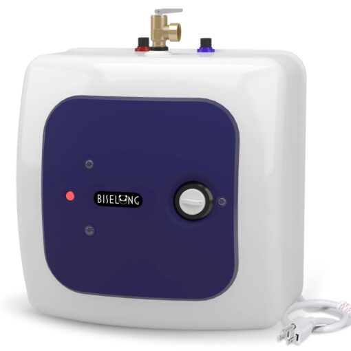 110V-120V 1.5Kw Small Under Sink Tank 8 Gallon Water Heater Hot Storage,Mini Instant Electric RV TR Trailer Kitchen Compact Point-of-Use,30L
