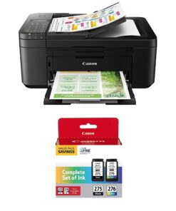Canon PIXMA TR4720 All-in-One Wireless Printer for Home use, with Auto Document Feeder, Mobile Printing and Built-in Fax, Black and PG-275/CL-276 Multi Pack