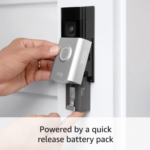 Ring Battery Doorbell Plus with Ring Spotlight Cam Plus (White) - Image 3