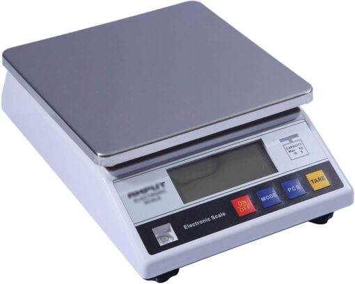 ZOCWJK for Kitchen and Jewelry High Precision Electronic Scale Waterproof Home Baking Kitchen Scale Supermarket Weighing Platform Scale(One Color-10kg/0.1g - Image 3