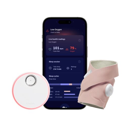 Owlet Dream Sock® - FDA-Cleared Smart Baby Monitor - Track Live Pulse (Heart) Rate, Oxygen in Infants - Receive Notifications