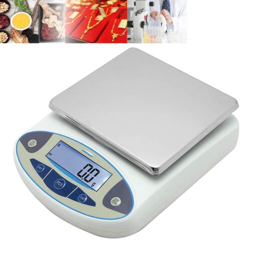 ZOCWJK Laboratory Digital Scale, High-Precision Balance Electronic Scale,with Display,Maximum Weighing: 5000g, for Laboratory(