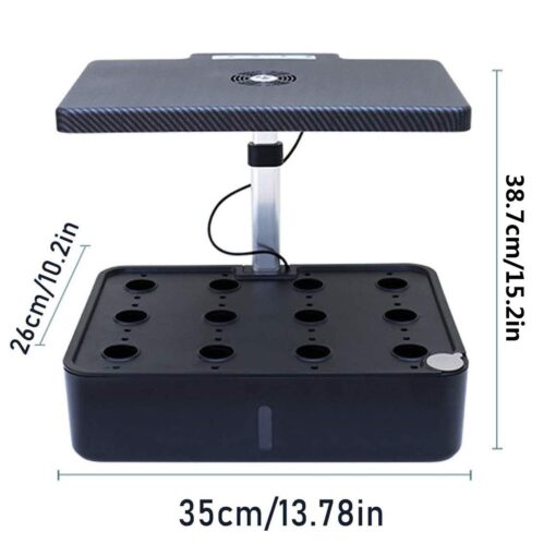 12 Pots Hydroponics Growing System, Indoor Herb Garden Starter Kit, Soilless Cultivation Plant Germination Kits, Grow Light for Home Gardening Vegetables - Image 3