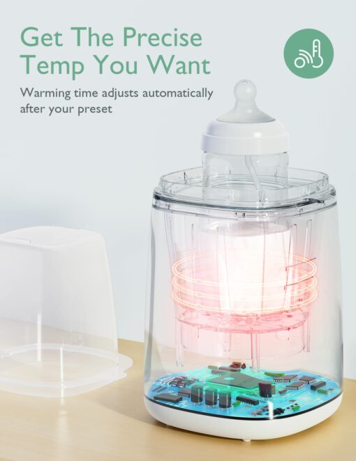 Momcozy 3 Layers Large Bottle Sterilizer and Dryer & Momcozy Bottle Warmer - Image 4