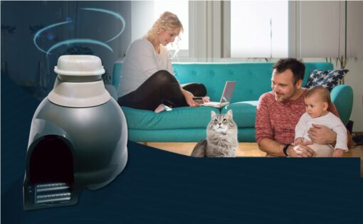 Purrified Air Product Group B - Air Filter Bundle for Pet Owners with Booda Dome Litter Box - Includes Air Purifier, Extra Filter Media Cartridge, Dome Adapter - Quick Odor Elimination - AC Adapter - Image 6