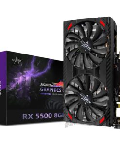 AISURIX RX 5500 8gb GDDR6 Graphics Card,128 Bit, 3XDP, HDMI, PCI Express 4.0X8, 8pin with Fan Intelligent System,Gaming PC Computer Video Cards with 3X DisplayPort +1X HDMI (5500 Style 2)