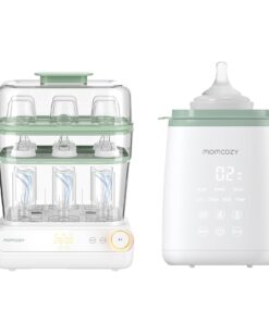 Momcozy 3 Layers Large Bottle Sterilizer and Dryer & Momcozy Bottle Warmer