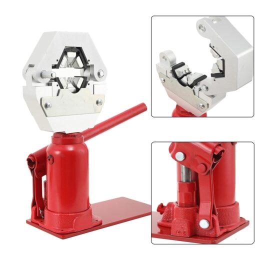 6.5-20mm Manual Hydraulic Hose Crimper Bottle Jack Hose Crimper Benchtop Agricultural 7T Hydraulic Hose Press Machine 6 Teeth High Pressure Sprayer Hose Diesel Hose Pressing Hydraulic Clamping Tools - Image 7