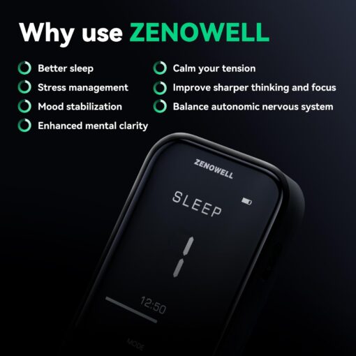 ZENOWELL Auricular Vagus Nerve Stimulator | Sleep Aid Device | Patented Vagus Nerve Wearable Device for Restore Calm, Stress Relief and Recover | Relaxation Device for Long-Term Wellness - Image 7