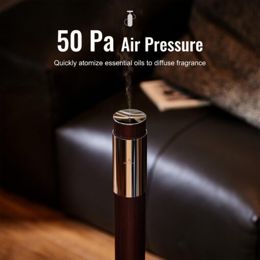 40-inch Large Home Waterless Essential Oil Diffuser, Hotel Collection Diffuser,Cordless Rechargeable App Control Diffuser,Scent Machine for Home,2000Sq.Ft Coverage, for Home,Office, Spa,Hotel,Burgundy - Image 6