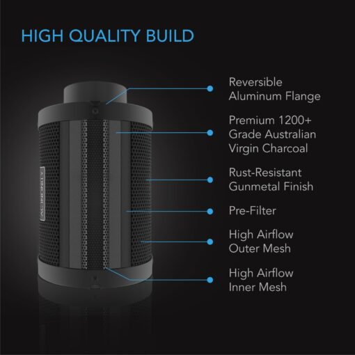 AC Infinity Air Filtration PRO Kit 6”, Inline Fan, Temperature Humidity VPD Controller with WiFi App Control, Carbon Filter, Ducting, Ventilation System for Grow Tents, Hydroponics, Indoor Gardening - Image 4
