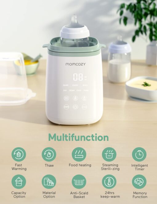 Momcozy 3 Layers Large Bottle Sterilizer and Dryer & Momcozy Bottle Warmer - Image 3
